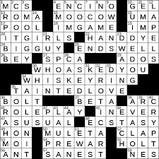 1011 19 Ny Times Crossword 11 Oct 19 Friday Nyxcrossword Com