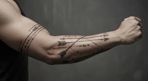 Tatuagem estilizada de um leão com efeito sombreado