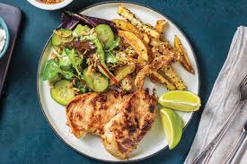 Sweet Miso Chicken Sesame Fries Recipe Hellofresh Miso Chicken Fries Recipe Recipes