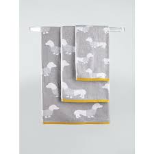 Grey Sausage Dog Cotton Towel Range Home George At Asda