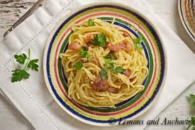 You can have fettuccine carbonara using 5 ingredients and 7 steps. Pasta Spaghetti Alla Carbonara Recipe Lemons Anchovies