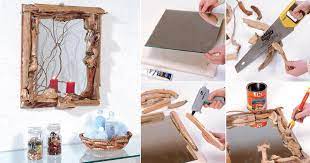 Sul pannello, debitamente colorato, sono applicati 8 ganci adesivi, di quelli che si usano in cucina o in bagno per appendere salviette. Cornice Di Legno Fai Da Te Con Rami Bricoportale
