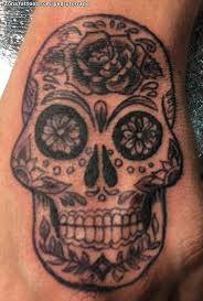 Sugar skull hand tattoo 2. Tattoo Of Sugar Skull Hand