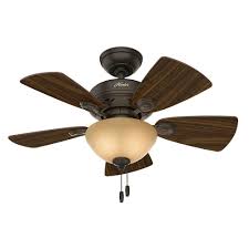The hunter ceiling fans originate from the usa but are now available in the uk from air comfort centre. Hunter Watson 34 In Indoor New Bronze Ceiling Fan With Light Kit 52090 The Home Depot