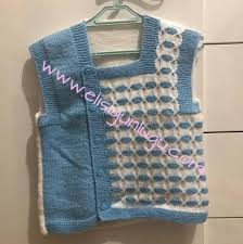 Erkek Bebek Orgu Modelleri 2 300x300 Erkek Bebekleri Icin Orgu Yelek Modelleri Baby Knitting Patterns Bebek Yelek Erkek Bebek