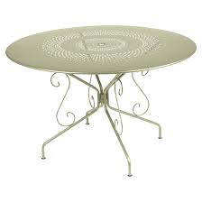 Table de jardin en fer pliable années 60. Table Ronde 117 Cm Montmartre Table De Jardin En Metal