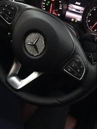 Bling Mercedes Benz Emblem For Steering Wheel Logo Sticker Decal New Luxury Cars Best Luxury Cars Mercedes