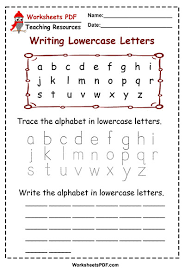 These 5 page pdf ready flash card templates can be downloaded below and printed. Writing Lowercase Letters Worksheets Pdf