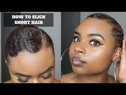 Short hair is all the rage now. How I Slick My Short Hair Swirls Waves Youtube Black Girl Short Hairstyles Finger Waves Natural Hair Short Slicked Back Hair