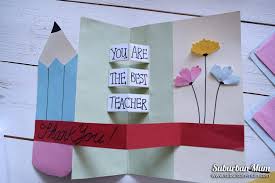 Teacher thank you ecards are a thoughtful way to show your appreciation for all that teachers do, especially during these trying times. Craft Corner How To Make A Thank You Card For Teachers Suburban Mum