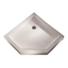 36 x 42 center drain. American Standard 42 1 4 In X 42 1 8 In Triple Threshold Shower Base In White 4242 Neo 020 The Home Depot