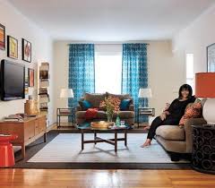Elegant Brown Sofa Furniture Sets And Wall Tv Unit In Small Living Room Design Ideas Small Living Room Design Room Makeover Living Room Designs