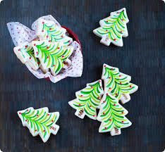 Painted Christmas Tree Cookies Inspired By Sur La Table Dishes Christmas Tree Cookies Christmas Sprinkles Christmas Cookie Party