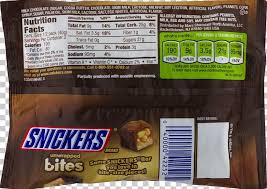 fun size snickers nutrition label