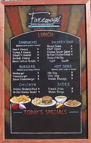 New Fareways Cafe Chalkboard Menus Chalkboard Menu Chalkboard Cafe Chalkboard