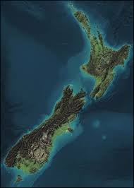 New Zealand Terrain Map Terrain Map Map Of New Zealand Relief Map