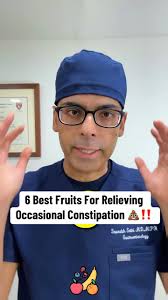 Top 6 Fruits for Constipation 💩‼️ Dr Sethi, Gastroenterologist , Here are  my top 6 fruits for relieving constipation! As a gastroenterologist, I  recommend these fiber-rich, natural options to my ...