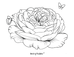 Free coloring pages for adults to print and download. 50 Best Flower Coloring Pages Free Printables For Kids Adults