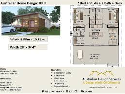 2 Bedroom House Plan 89 8 M2 Or 966 Sq Foot Australia And Etsy Bedroom House Plans 2 Bedroom House Plans Unique Small House Plans