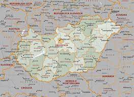 Cartina italia fisica e politica. Ungheria Carta Geografica Mappa Ungherese