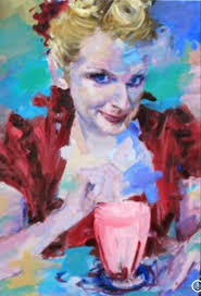 Cross Roads" oil and cold wax