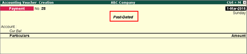 Select the pencil icon in the submissions inbox. Post Dated Cheque Entry