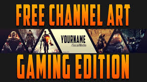 Free Template 2 Gaming Channel Art Youtube Bright colours are often the best for attracting viewers, with neon greens. free template 2 gaming channel art