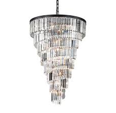 , which features dark english bronze metal supporting an elegant display of cascading crystals. Elk Lighting 14219 14 Led 14 Light 8 Tier Led Build Com