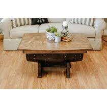 Shop wood, metal, glass and marble tables in circular, oval and rectangular silhouettes. Whiskey Barrel Coffee Table Wayfair