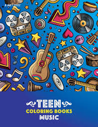 Bagpipers bass drums guitars music notes piano violin. Amazon Com Teen Coloring Books Music Detailed Designs Of Guitars Violins Drums And More Stress Relief Patterns Coloring Book For Older Girls Boys Teenagers Teens Tweens Kids And Adults 9781641261548 Art Therapy