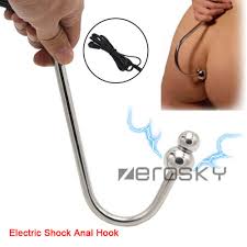 ElectroShock Anal Hook 2 Balls Metal Butt Plug Anus Dilator Restraint  E-stim | eBay