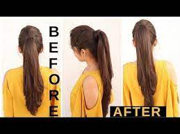 Youtube Ponytail Trick Hair Puff Long Hair Ponytail