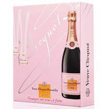 Giftsforeurope combines veuve clicquot with luxurious chocolates, . Veuve Clicquot Rose Collection Flute Gift Set At John Lewis Partners