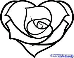 There are tons of great resources for free printable color pages online. Roses Coloring Pages Hearts And Roses Coloring Pages How To Draw A Heart Rose Rose Heart Step By Step Hearts And Ros Flower Drawing Heart Drawing Roses Drawing