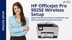 The hp manufacturer provides the driver software for their printers, so you can manually download the printer driver you need from the hp support website. Hp Officejet Pro 9025e Wireless Setup Printer Installation Wi Fi Setup Printer Unboxing Youtube