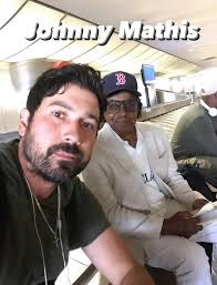 A rare selfie with one of the greatest voices in the history of music,  Johnny Mathis. Johnny is one of the sweetest people I've met while working  in the field.