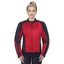 Viking Cycle Warlock Women S Mesh Motorcycle Jacket Red Jacket Biker Outfit Jackets