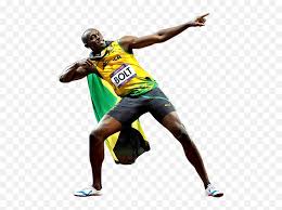 Footballing bolt — tariq rasheed ali, a huge usain bolt fan and a personal trainer, strikes the bolt pose at virginia tigers full contact flag football practice at bryant alternative high school. Usain Bolts Speed Coach Usain Bolt Best Pose Png Free Transparent Png Images Pngaaa Com