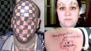 A huge thanks to games by bicycle for sending us their games and sponsoring the video! 28 Hideously Awful Tattoos That Will Make Your Eyes Bleed So Bad Awful Tattoos Horrible Tattoos Tattoo Fails