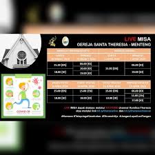 Check spelling or type a new query. Gereja Santa Theresia Jadwal Misa Live Streaming Minggu Ini Sampai Dengan Pekan Suci Misa Misaonline Misadirumah Berdoadirumah Facebook