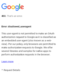 Google shut off access to calendar v1 and v2 on november 17, 2014. Unable To Sign In To Google Account Using In App Browsers Or Web Views With Keycloak Ionic V1 Ionic Forum