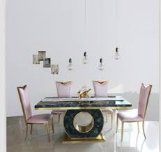 In this category, you'll find a nice mixture of chair. Marble Dining Table Set Black Rose Gold Color Or 4 Chairs My Aashis