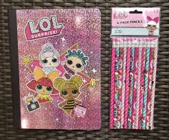 Trova una vasta selezione di lol lol surprise a prezzi vantaggiosi su ebay. Lol Surprise Doll Glitter Glam School Composition Notebook 12 Pencils Set Lol Dolls Composition Notebook Minnie Mouse Toys