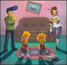 In A Alternate Universe Anime Vs Cartoon Simpsons Art Simpsons Funny