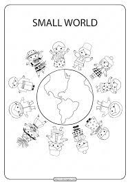 See more ideas about christmas, joy to the world, christmas decorations. Printable Small World Pdf Coloring Page Coloring Pages Earth Coloring Pages Small World