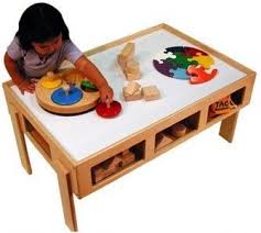 Child S Wooden Activity Table Table Activities For Toddlers Kids Activity Table Activity Table