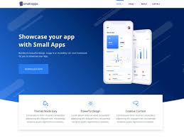 Small Apps Free App Landing Page Template Landing Page Page Template App Landing Page