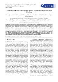 Recommended standard hours for construction work table 2: Pdf Assessment Of Traffic Noise Pollution In Bukit Mertajam Malaysia And Erbil City Iraq Amin Mojiri Academia Edu