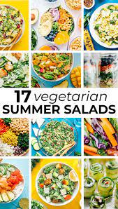 17 Easy Vegetarian Summer Salads Summer Salads Vegetarian Recipes Easy Vegetarian Salad Recipes