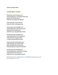 It is a cheeky, flirtatious love song, which. Chan Mali Chan